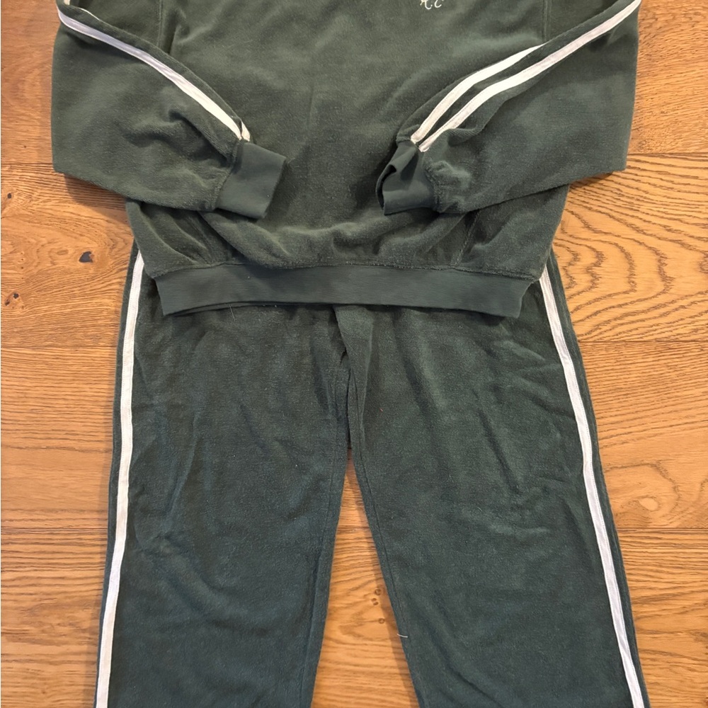 Rylee + Cru Forest Green Kids Jogger Set